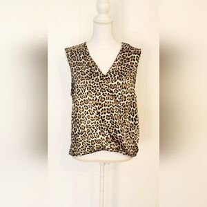Joie Leopard Print Sleeveless Top